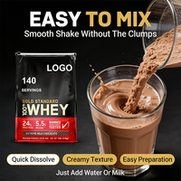 Poudre de protéines de lactosérum au chocolat de haute qualité pour la croissance musculaire, marque privée OEM, nutrition sportive pour adultes