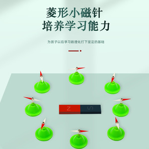 J24007 Rhomboid Small Magnetic Needle with Stand - Teaching Instrument and Aid for Elementary and Middle School <b>Physics</b> - Product Image 2