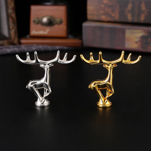 Couvercle universel en métal Maini, accessoire de capuchon supérieur, poignée haut de gamme, chapeau, verre Elk, ornement, artisanat - Product Image 2