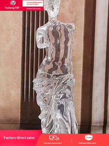 Sculpture transparente d'extérieur en résine cristalline platine, statue créative de la déesse Vénus, ornement artistique personnalisé, fabriqué en Chine - Product Image 6