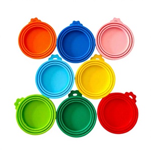 Wholesale Custom LOGO PET Food Stretch Lid Dog <b>Cat</b> <b>Tops</b> Universal BPA Free Silicone Can Covers Fits Most Standard Size - Product Image 2