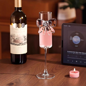 高級再利用可能バタフライグラス ヴィンテージワイングラス ウェディングゴブレット シャンパンカップ 在庫あり - Product Image 4