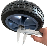 Pneu de chariot utilitaire pour camion à main en mousse PU solide sans plat robuste 10 pouces 3.50-4 10X3 roue de brouette résistante à la perforation