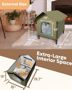 Außen heizung Ankunft Warmes Haustier Hund Schlaf bett Haustier Betten Abdeckungen Winter Nest Welpe Katzen Haus Bett Cattery - Product Image 4