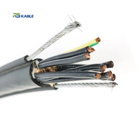 Câble de grue RVV2G 4x1,5mm en cuivre PVC haute flexibilité, résistant au froid 600V, personnalisé en gros