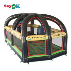 Château gonflable interactif pour enfants, arène de combat gonflable avec bâtons, jeu de basket-ball gonflable - Product Image 1