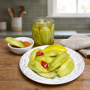 Mango encurtido artesanal hecho en Vietnam, dulce y ácido, ideal para aperitivos, ensaladas, postres, producto seguro y natural, estándar de exportación. - Product Image 1