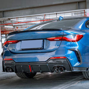 Difusor de Parachoques Trasero de Fibra de Carbono con Luz para <span class=keywords><strong>BMW</strong></span> Serie 4 G22 G23 M-SPORT 2020 2022 - Product Image 3