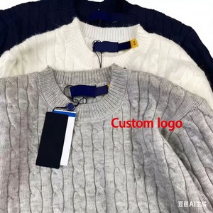 Pull Ralph personnalisé de qualité supérieure 2026, style Old Money, pull pour <span class=keywords><strong>homme</strong></span> en coton 100% pur - Product Image 1