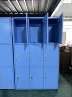 Armoire de laboratoire médical scolaire, meuble de rangement en acier, casier à vêtements en acier thermolaqué