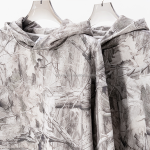 Custom Top Quality Duck Camo Hoodie 2025 Tactical Leaf Camo Hoodie Patch Embroidery Zip up <b>Jacket</b> Camo Hunting Hoodie for Men - Product Image 2