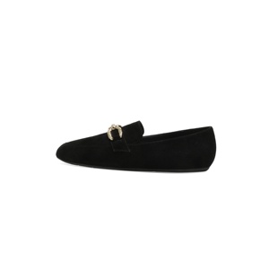 <span class=keywords><strong>Mocassini</strong></span> da Donna in Pelle Scamosciata <span class=keywords><strong>con</strong></span> <span class=keywords><strong>Fibbia</strong></span>, Leggeri, <span class=keywords><strong>con</strong></span> Catena, Fodera in Vera Pelle, Suola Intermedia in Cartone, Comodi, a Piedi Nudi, Piatti, Slip-On - Product Image 4