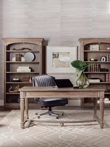 Librería de madera maciza RH American Country, combinación de escritorio retro francés, estantería de almacenamiento multicapa abierta sin puerta de roble - Product Image 4