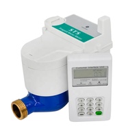Compteur d'eau intelligent prépayé en laiton IP68 de 15 mm avec système de coupure pour application en appartement OEM
