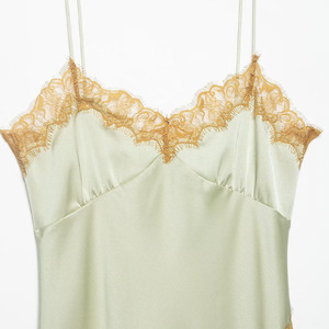 ZATRHMBM Novedades Verano 2026: Elegante Vestido con Ribete de Encaje, Estilo Vintage, Tirantes Finos, Vestido Casual para Mujer - Product Image 4