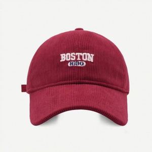 Gorra de Béisbol de Pana Personalizada al por Mayor con 6 Paneles y Bordado Original del Logotipo de Boston - Product Image 2