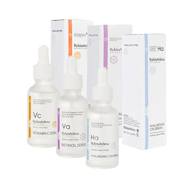 Bán Buôn OEM Nhãn Hiệu Riêng Chống Lão Hóa Hữu Cơ Axit Hyaluronic Và Retinol Huyết Thanh Chăm Sóc Da Tốt Nhất Vitamin C Huyết Thanh Mặt Huyết Thanh Bộ