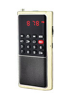 LCJ L-338 Ukuran Saku Mini Sepeda Motor Skuter Sepeda Motor USB/TF Mp3 Player dengan Speaker untuk Sepeda Motor
