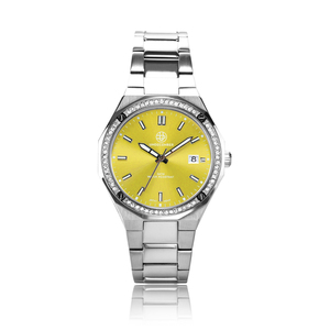 Undecemberルミナスクラシッククォーツレディース時計ダイヤモンドベゼル5ATM耐水性高級クォーツ時計日付/日付き - Product Image 6