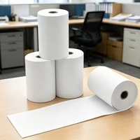 Rollo de Papel Térmico de Una Sola Capa 80x80mm al por Mayor de Fábrica para Cajas Registradoras y Recibos de Cajeros Automáticos
