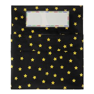 Chairback Buddy Fabric Pocket Chart with 3 Pockets 1 Student <b>Name</b> <b>Tag</b> Foldable 100% Polyester Classroom Chair Organizer - Product Image 5