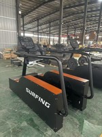 Machine de surf électrique commerciale, entraîneur d'équilibre, équipement de gym pour la stabilité du tronc et l'entraînement cardio excentrique
