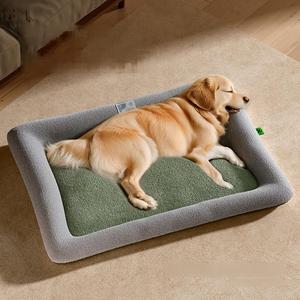 Custom Luxury Four Seasons Universal Wasch bares ortho pä disches Hunde bett für große Hunde Wasserdichter Memory-Schaum mit & Ultra Plüsch - Product Image 1