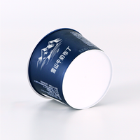 Fabricant de bac à crème glacée jetable Emballage durable IML Conteneur à crème glacée Tasse à crème glacée en plastique imprimée sur mesure avec couvercle