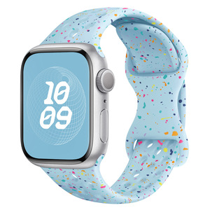Gran oferta, correa de silicona transpirable, hebilla de mariposa con agujeros, banda colorida IWatch para <span class=keywords><strong>Apple</strong></span> <span class=keywords><strong>Watch</strong></span> - Product Image 3