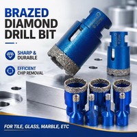 Juego de 7 brocas de diamante para cortar azulejos de cerámica y mármol de 6-35 mm
