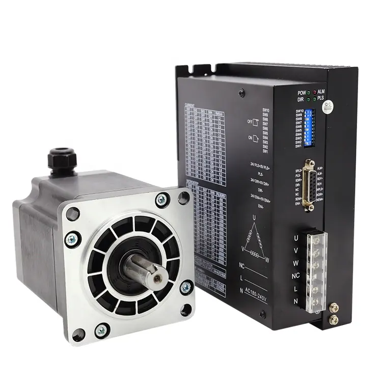 Stepper Motor Closed Loop Closed Loop Stepper 220v AC Stepper Motor Kit For 3phase Nema43 Digital Closed Loop Step Motor