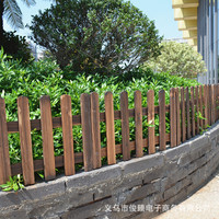 Paneles de Cerca de Madera para Jardín, con Punta en Pico, Carbonizados, Anticorrosivos, de 62x35 cm, para Jardín de Flores de Villa, Venta al Por Mayor
