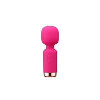 Mini Vibrador AV con Control de Una Tecla, 10 Frecuencias 360 °   Masajeador de silicona giratorio para el punto G, de rápida estimulación