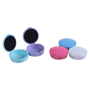 กล่องใส่ฟันปลอมแบบพกพา พร้อมกระจก สำหรับแช่ฟันปลอมทั้งชุดและฟันปลอมบางส่วน ทำจากพลาสติก - Product Image 5