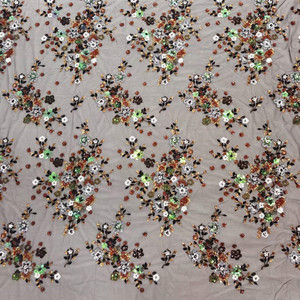 Bán buôn pháp dệt vải lưới <span class=keywords><strong>polyester</strong></span> hạt sequin vải Bridal thêu ren vải tuyn vải - Product Image 6