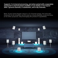 Amplificateur Home Cinéma DENON AVR-X4800H Professionnel Dolby Atmos 9.1 canaux 8K / Amplificateur Son Surround pour Salon