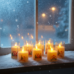 LED Electronic <b>Candle</b> 3D Flame Flameless Realistic Flickering Battery Operated Ornament <b>Christmas</b> <b>Tree</b> Festive Atmosphere - Product Image 6