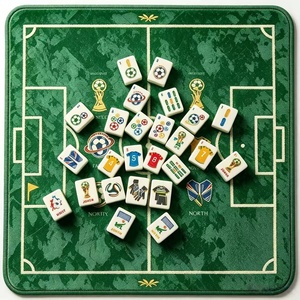 Oh My <b>Mahjong</b> American <b>mahjong</b> <b>set</b> for soccer cup, including a <b>set</b> of 160 <b>mahjong</b> tiles and a <b>mahjong</b> mat - Product Image 1