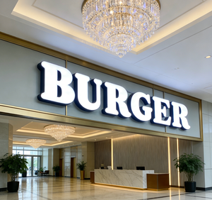 لافتة مضاءة من الأمام بحروف ثلاثية الأبعاد مخصصة من الفولاذ المقاوم للصدأ، لافتة مضيئة من الأكريليك للاستخدام الخارجي للأعمال التجارية - Product Image 1