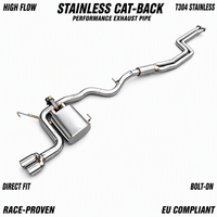 Système d'échappement Catback à soupapes en acier inoxydable pour BMW 325i 2.5 N52 E90 E92 E93 2005-2009, son sportif de course, silencieux performant