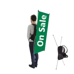 Наружный человеческий рекламный щит X-формы для прогулок, рюкзаков, баннеров для уличной рекламы