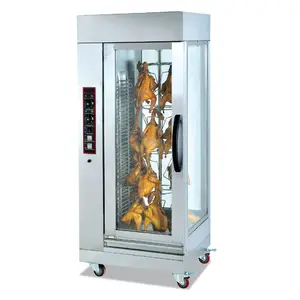 Commercial Electric Chicken Rotisserie Stainless Steel Roast Chicken Oven with Brake