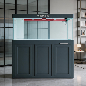 <span class=keywords><strong>Acquario</strong></span> su Misura di Grandi Dimensioni <span class=keywords><strong>con</strong></span> Filtro a Fondo, Lussuoso <span class=keywords><strong>Acquario</strong></span> in Vetro Curvo per Acquascaping Professionale in Acqua Dolce - Product Image 3