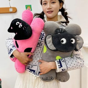 Cute <b>Plush</b> Toy Pillows in Two Styles: <b>cat</b> and Elephant. <b>Plush</b> Toy Dolls, Decorative Pillows, and Festival Gifts. - Product Image 1