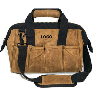 Custom Durable Cotton Waxed Canvas Tool Bag, Tool Box Waterproof