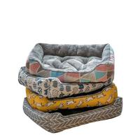 Coussin rectangulaire en polaire pour chat, doux et épais, idéal pour l'hiver, pour chats et chiens