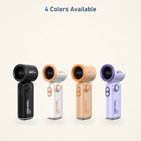 Ventilateur portable turbo à clipser à la taille pour extérieur, 100 niveaux de vitesse, 24000 tours/min, rechargeable 3000 mAh, refroidissement mains libres