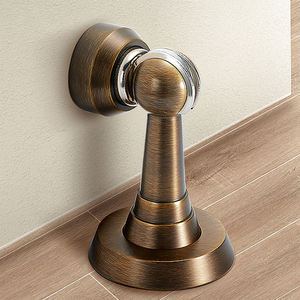 Yüksek kalite manyetik kapı durdurucu pirinç katı inşaat fırtına kapı damperi ile pirinç krom duvar montaj - Product Image 6