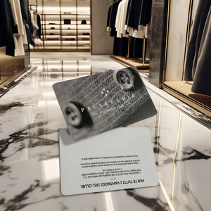 Tarjeta de Visita de PVC con Diseño Personalizado, Impresión Serigráfica, Franjas Metálicas Doradas y Plateadas, Etiqueta de Membresía VIP, Material Plástico - Product Image 5