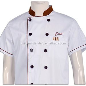 Basic Fit Manteau <span class=keywords><strong>de</strong></span> Chef En Plastique Boutons Manches Courtes Coton Sergé <span class=keywords><strong>Pas</strong></span> <span class=keywords><strong>Cher</strong></span> <span class=keywords><strong>Veste</strong></span> <span class=keywords><strong>de</strong></span> Chef - Product Image 6